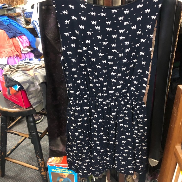 One after Another Nice Claup sleeveless cat 🐈 pattern dress - Picture 7 of 7